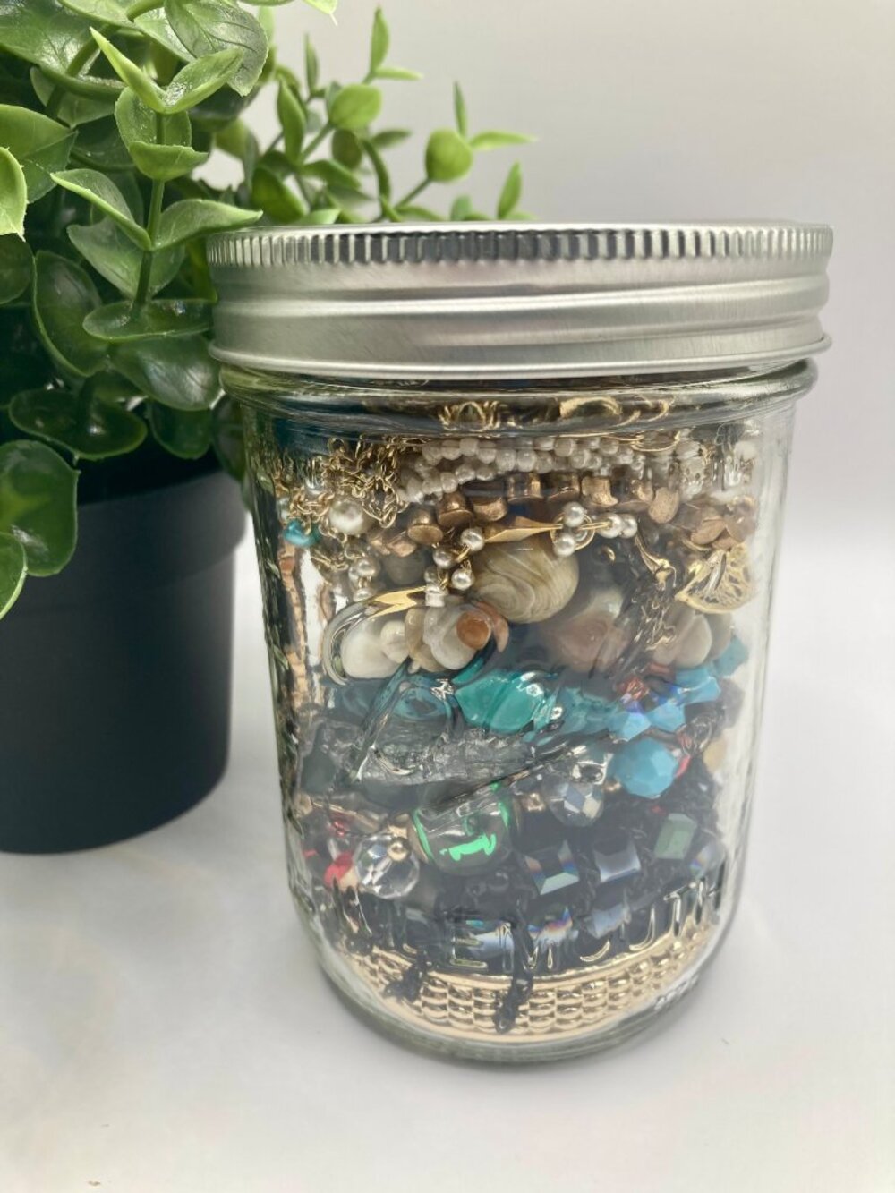 Vintage and Contemporary Mystery Jewelry Jar - Good Condition -12 - Picture 2 of 5